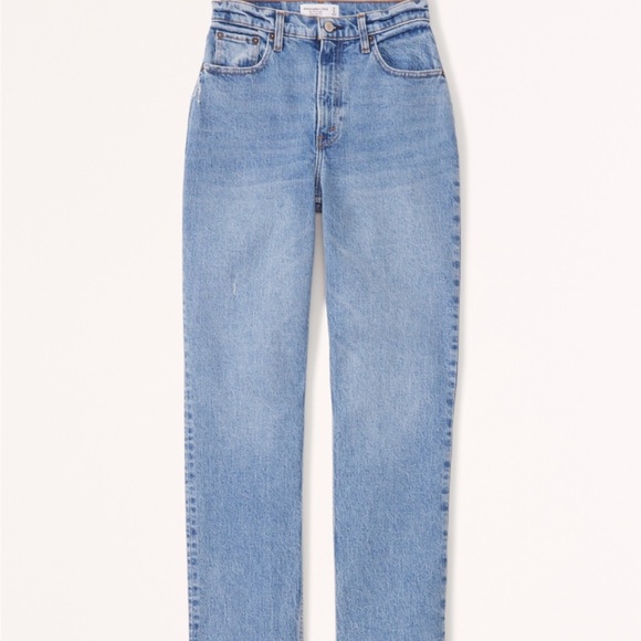 Abercrombie & Fitch The 90’s Straight Ultra High Rise Curve Love 23/000s - Picture 3 of 9